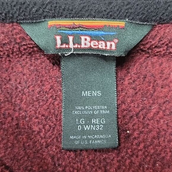 L.L. BEAN MENS FLEECE VEST SIZE LARGE - Picture 4 of 5